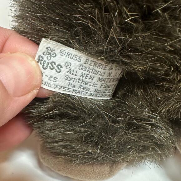 Russ Berrie Gonzo Gorilla Soft Plush Toy Ape Monkey 9" - Picture 8 of 9